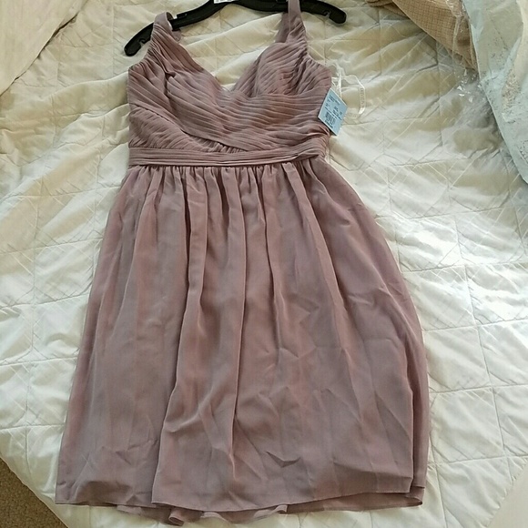 David's Bridal short chiffon Portobello dress