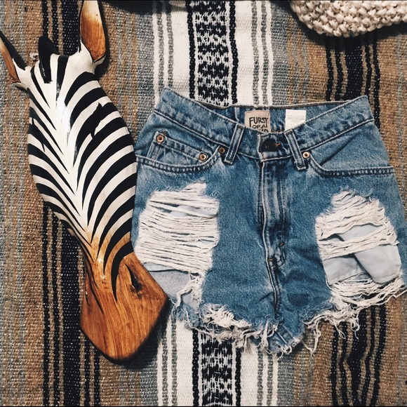 Vintage Pants - Vintage ~ furst of a kind ~ denim shorts