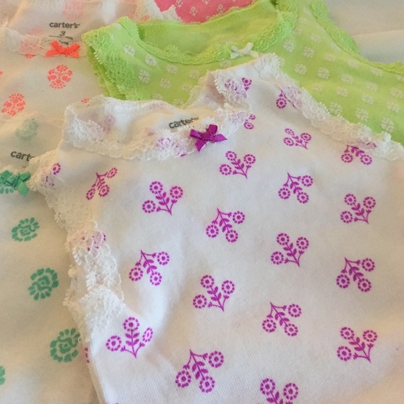 Carters Tank Lace Onesies... - Picture 2 of 4