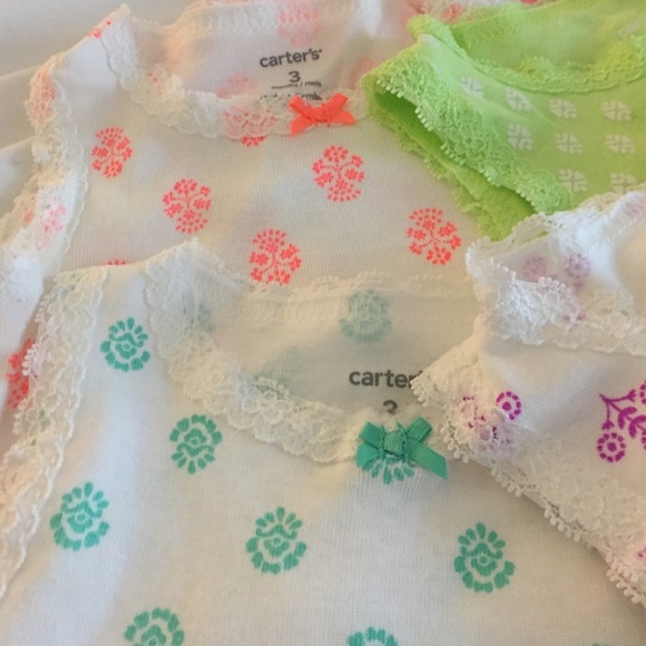 Carters Tank Lace Onesies... - Picture 3 of 4