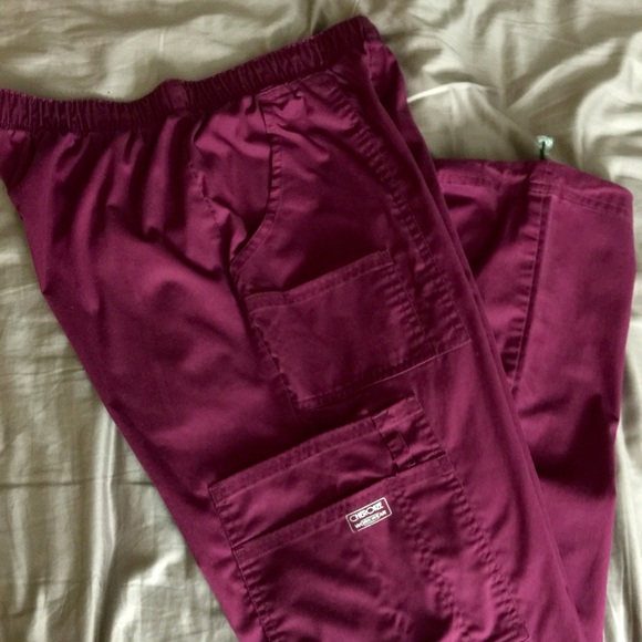 Cherokee maroon (wine) scrub pants size small