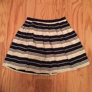 BB Dakota Jack navy and white striped skirt