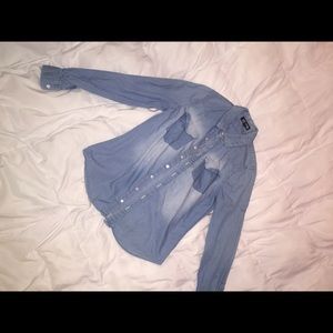 Forever 21 button down denim top