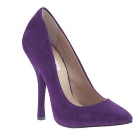 Purple Suede Steve Madden Lennaa Pumps