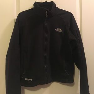 North Face fleece, windstopper. black
