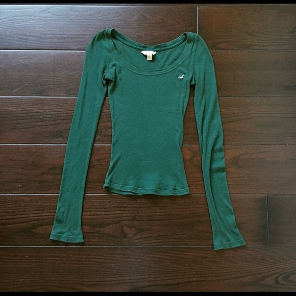 Hollister ribbed long sleeve shirt