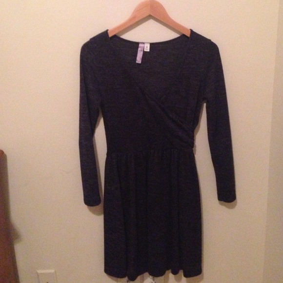 Navy long sleeved sweater dress