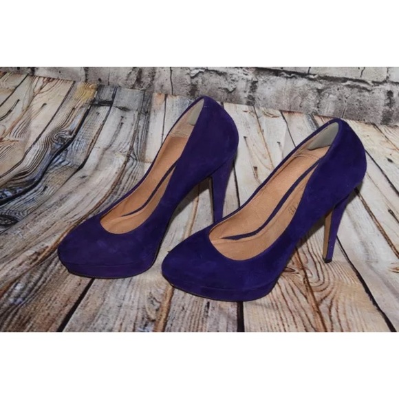 🎉HOST PICK🎉 Purple suede Aldo platform heels