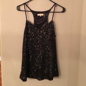 Black sequin blouse