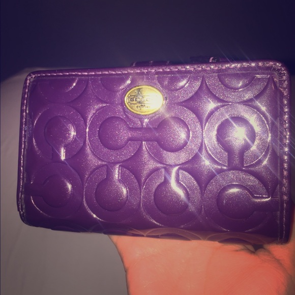 Purple Coach wallet