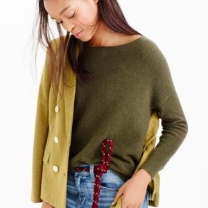 J crew NWOT heather lilac boatneck sweater sz XXS