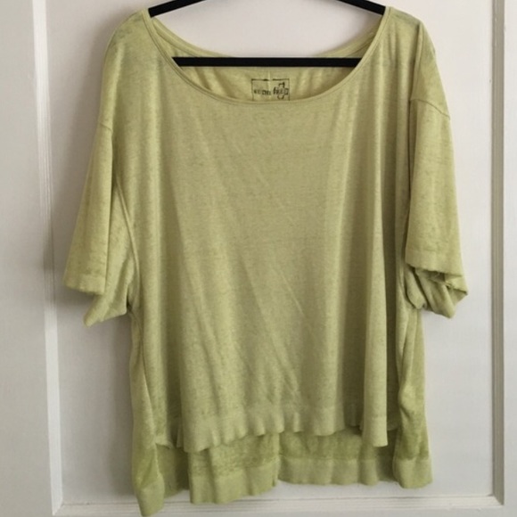 Free people off the shoulder tee.