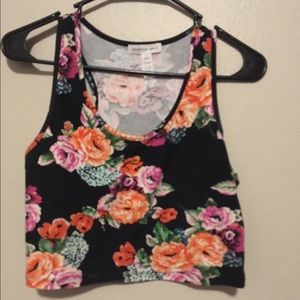 Floral crop top