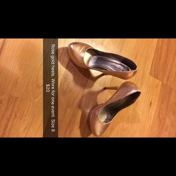 Rose gold heels