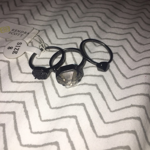 KENDRA SCOTT Mariam Stackable Rings sz 8