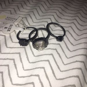 KENDRA SCOTT Mariam Stackable Rings sz 8