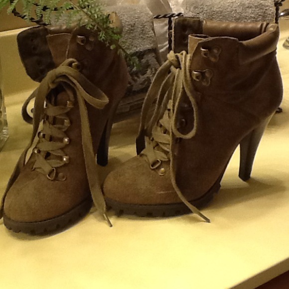 Suede booties