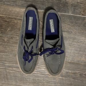 Sperry Suede Gray Size 8