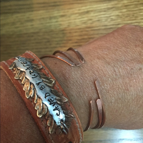 Copper bangle set