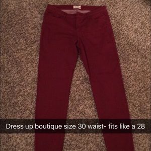Dress up boutique colored pants
