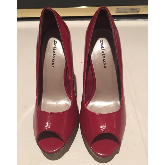 Delicious "Kent-S" Peep Toe Platform Pumps. - Picture 1 of 4