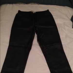 Michael kors leather leggings