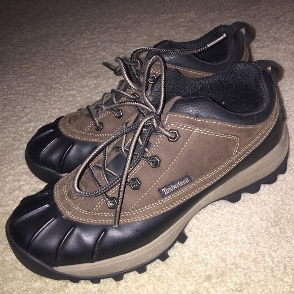 Men Timberland brown and black shoes