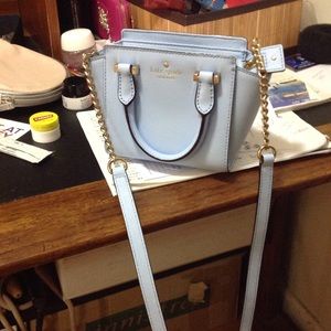Baby blue little purse from Kate spade