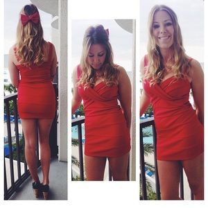 Red bodycon boutique dress!