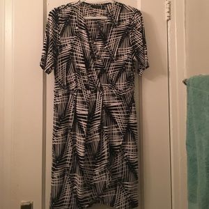 Faux wrap dress