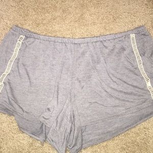 Grey pajama shorts