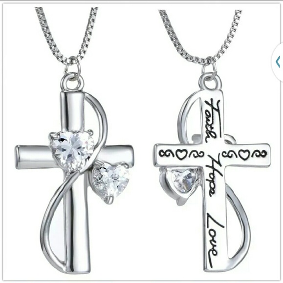 zdazzled Jewelry - Cross CZ Crystals Adjustable Necklace NW