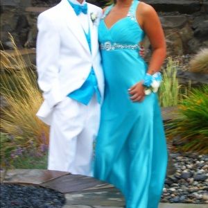 Aqua Formal Dress