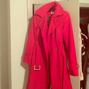 Brand new Calvin Klein Red Trench coat