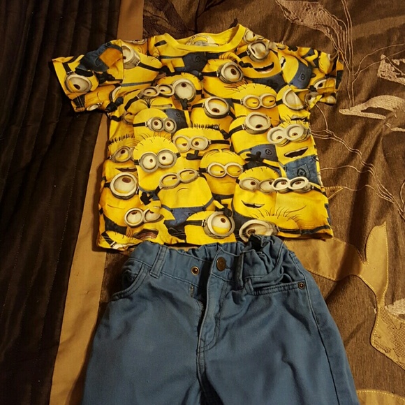 H&M Minions Shirt and Pants
