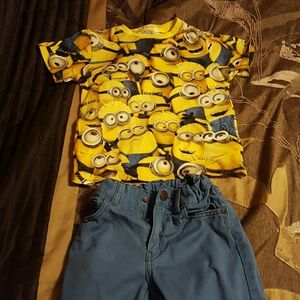 H&M Minions Shirt and Pants