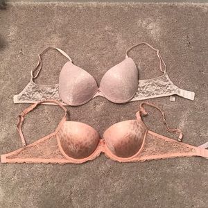 VS pink push-up bra bundle!!!