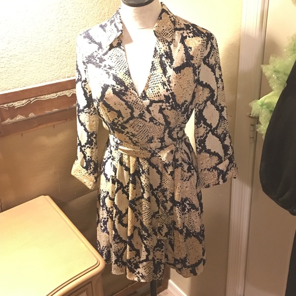 NWOT silky wrap dress