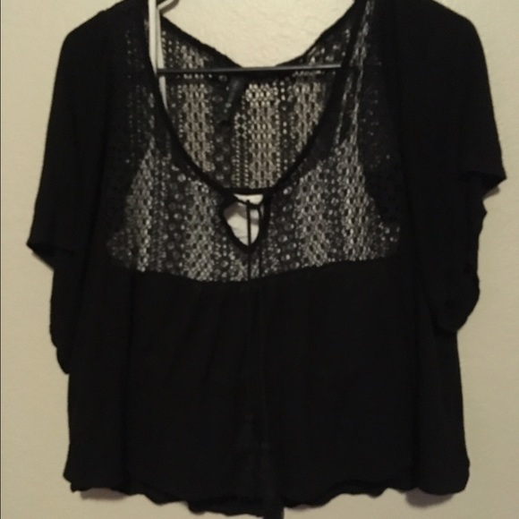 Black crop top