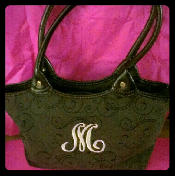 Thirty One Black Swirls Shoulder Bag