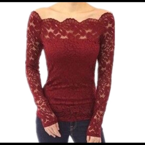 Lace Off-shoulder Shirt