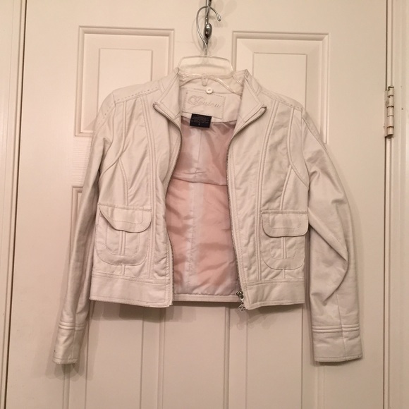 White leather jacket