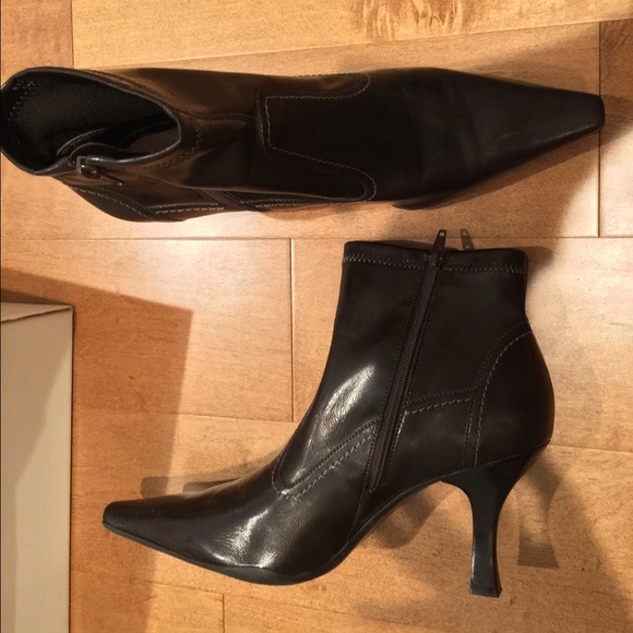 Dark Brown Franco Sarto Ankle Boots