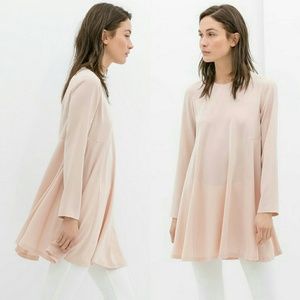 SALE🎊 ZARA nude/blush pink babydoll dress!