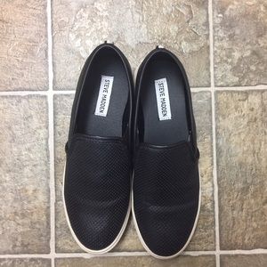 Steve Madden Evrvest Perforated Leather Slip Ons