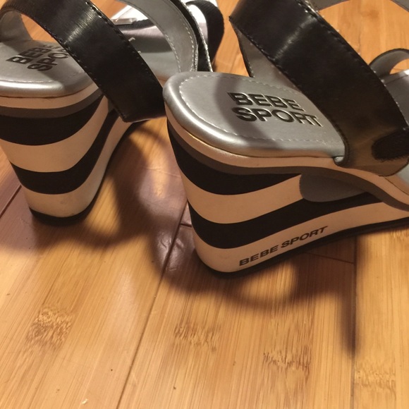 Bebe Sport black wedges - Picture 2 of 4