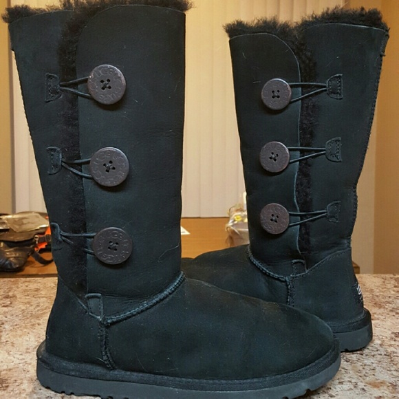 Bailey Button Triplet Tall black ugg