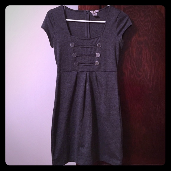 Cute double breasted button pencil dress