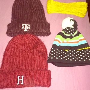 Beanie Bundle! W/ knitted ear warmer