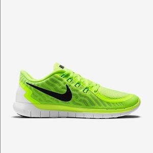 Women Nike Free 5.0- Green/White/Black